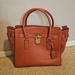 MK leather satchel